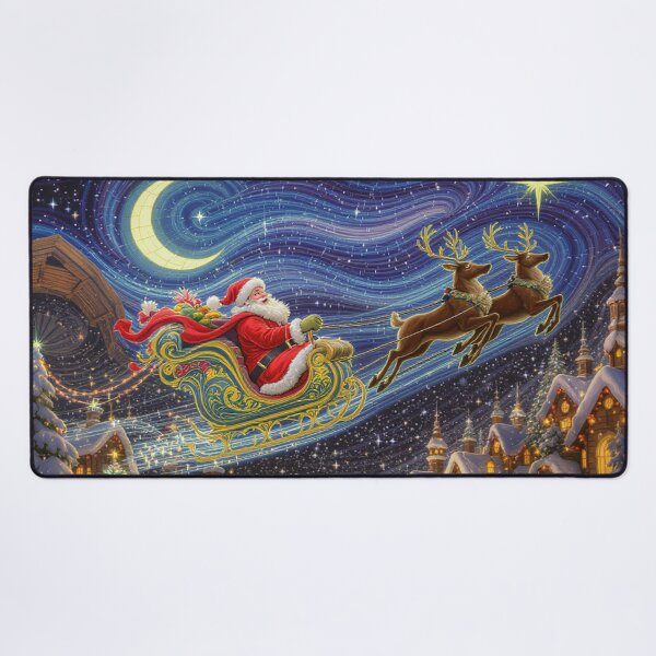 Item preview, Magical Christmas Village With Santa And His Sleigh designed and sold by GaffaDesigns.