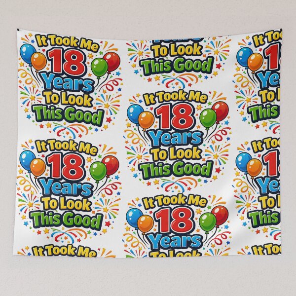Item preview, It Took Me 18 Years to Look This Good | Funny 10th Birthday T-Shirt designed and sold by rushaib.