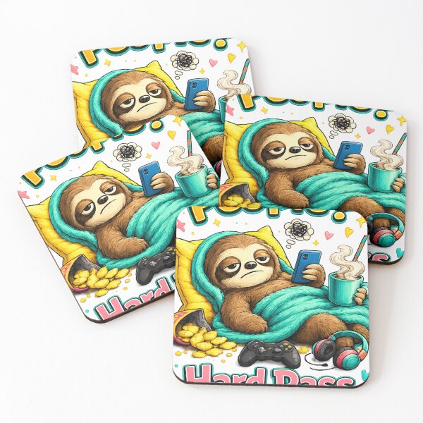Item preview, People? Hard Pass. – Funny Introvert Sloth Cartoon Design designed and sold by Karszul.