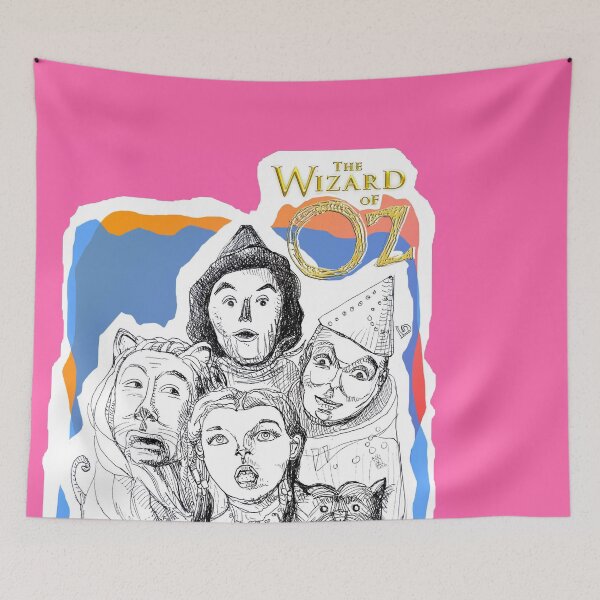 Item preview, Lucky Birthday From Wizard of OZ Characters (Ink Drawing by ACCI) designed and sold by VanyssaGraphics.