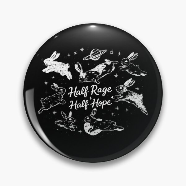 Item preview, Half Rage Half Hope,Rage Resistance Rabbit designed and sold by CloudyPress.