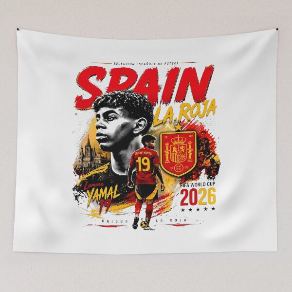 Item preview, Lamine Yamal - Spain - La Roja - FIFA World Cup 2026 - Selección Española De Fútbol - Unidos Por La Roja designed and sold by cozygamerstore.