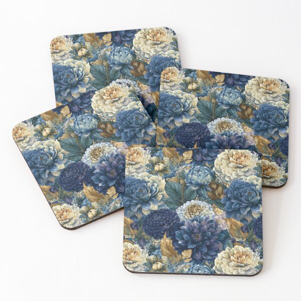 Item preview, Trendy Dahlias Print  - Botanical Garden Pattern  - Retirement Gifts designed and sold by RoyalStarsPatts.