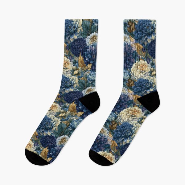 Item preview, Trendy Dahlias Print  - Botanical Garden Pattern  - Retirement Gifts designed and sold by RoyalStarsPatts.