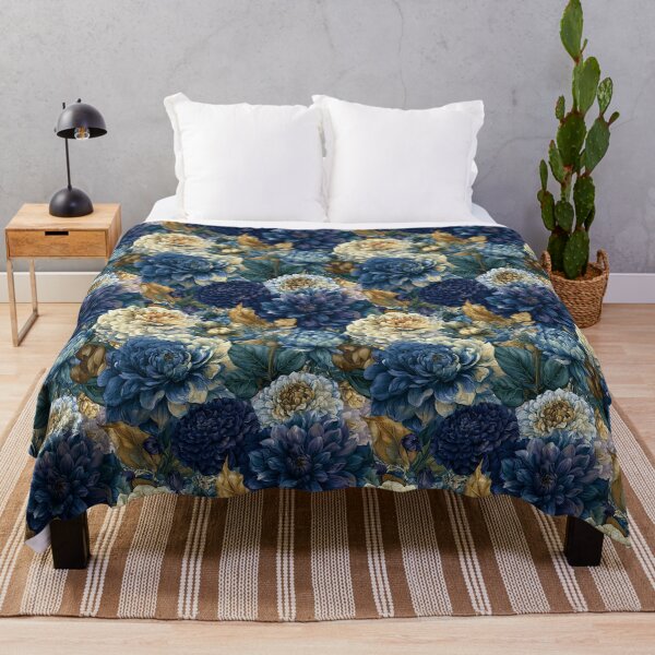 Item preview, Trendy Dahlias Print - Botanical Garden Pattern - Retirement Gifts designed and sold by RoyalStarsPatts.