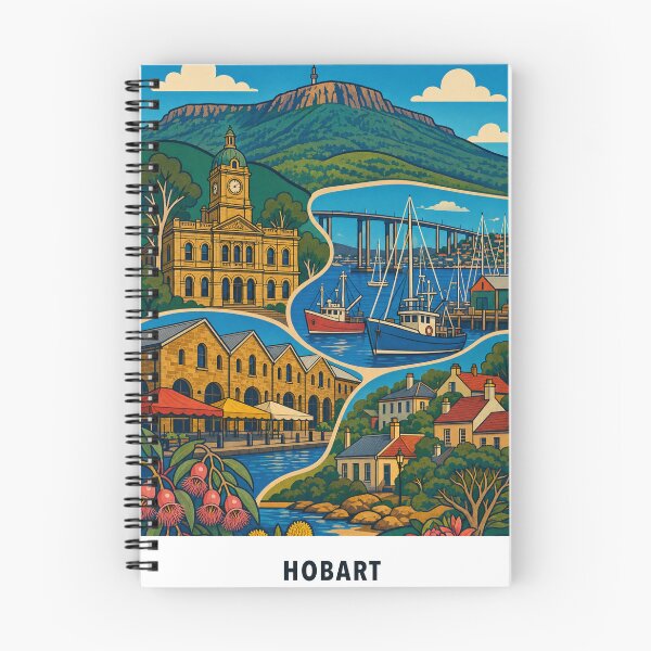 Item preview, Hobart Kunanyi Harbour Salamanca Warehouses and Battery Point designed and sold by Print My Town.