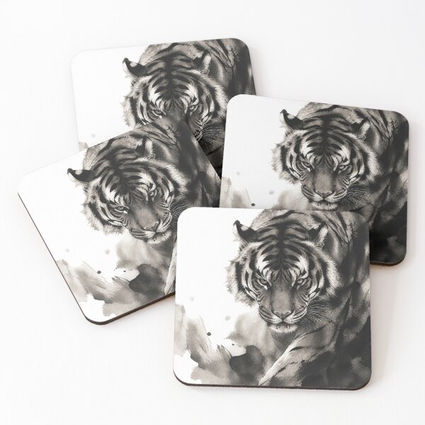 Item preview, Tiger - Ink painting designed and sold by ManggaeJM.