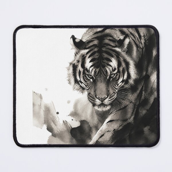 Item preview, Tiger - Ink painting designed and sold by ManggaeJM.