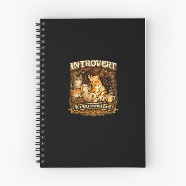 Item preview, Introvert But Will Discuss Cats designed and sold by RetroPlus.