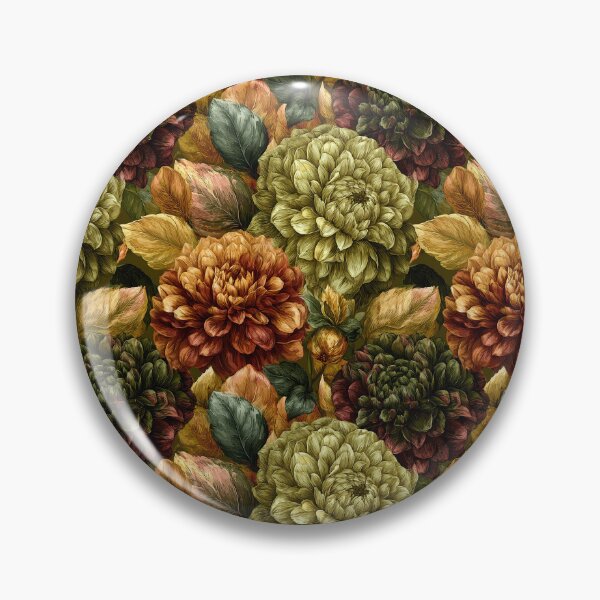 Item preview, Ornamental Dahlias Floral  - Botanical Garden Pattern  - Retirement Gifts For Men designed and sold by RoyalStarsPatts.