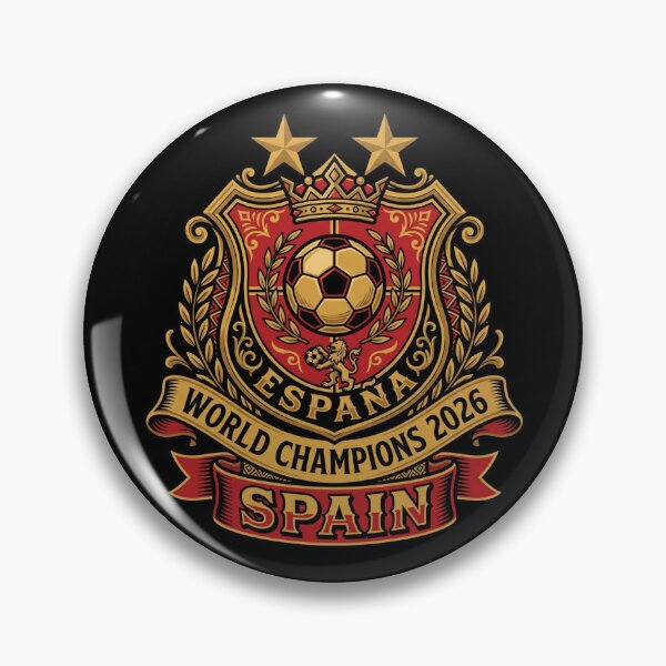 Item preview, Spain Football World Champion 2026 — Lion and Crown Crest designed and sold by David Mateo ArtWorks.