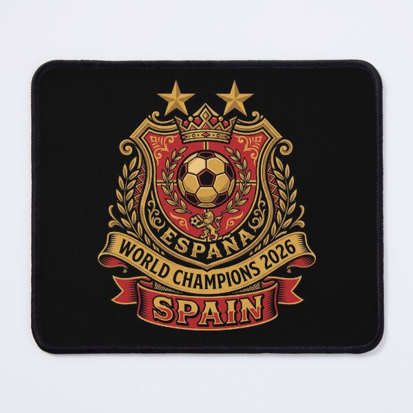 Item preview, Spain Football World Champion 2026 — Lion and Crown Crest designed and sold by David Mateo ArtWorks.