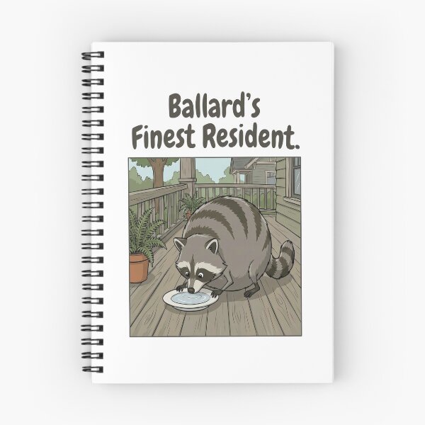 Item preview, Jimothy Raccoon - Ballard - Ballard's Finest Resident. designed and sold by cozygamerstore.