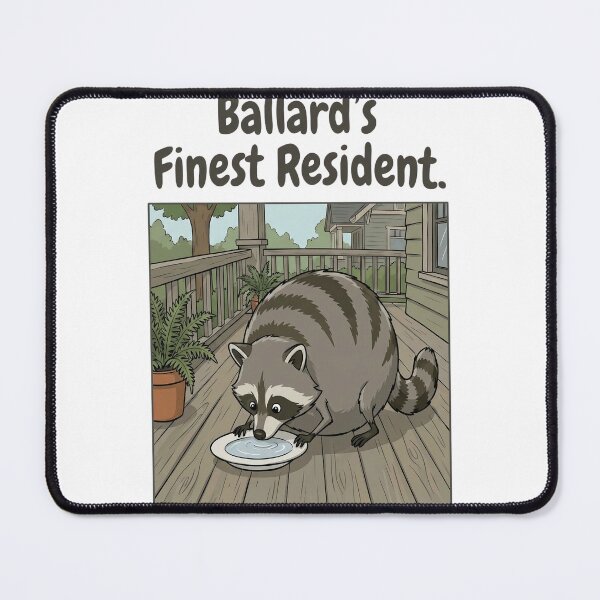 Item preview, Jimothy Raccoon - Ballard - Ballard's Finest Resident. designed and sold by cozygamerstore.