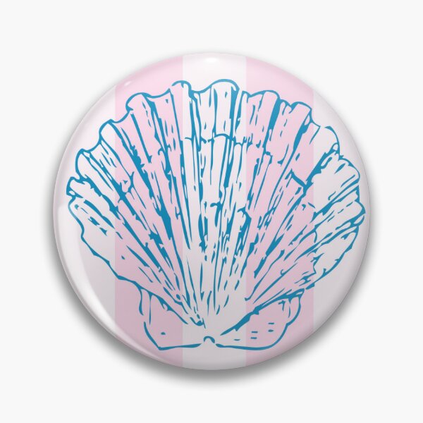 Item preview, Blue Seashell on Pink Stripes designed and sold by TanjaSkrkic.