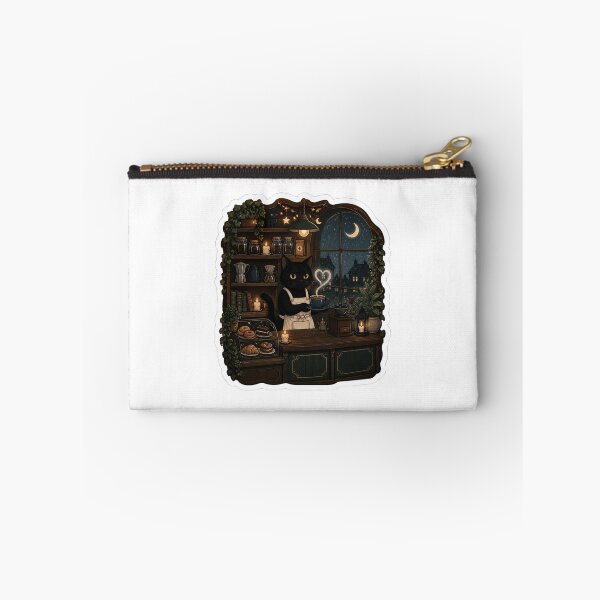 Item preview, The Midnight Café Cat designed and sold by woofstickers.