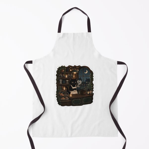 Item preview, The Midnight Café Cat designed and sold by woofstickers.