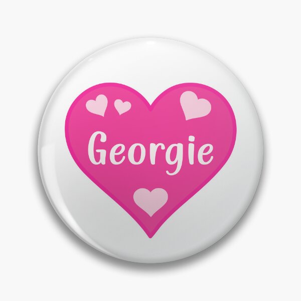 Item preview, Georgie Name Pink Heart  designed and sold by Jeallan Designs.