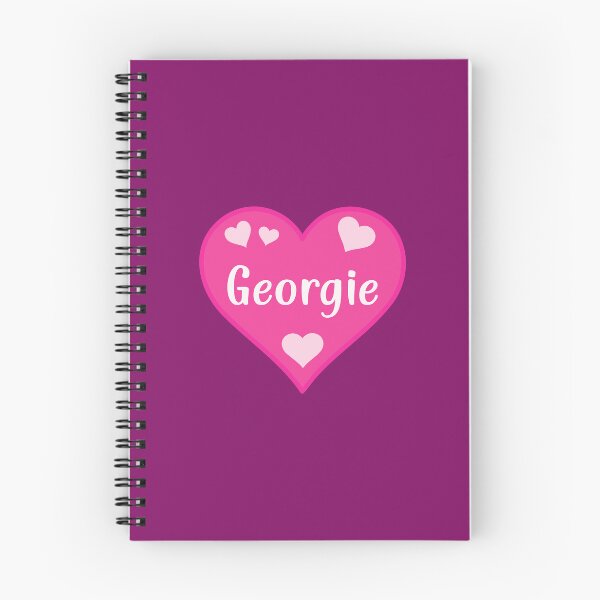 Item preview, Georgie Name Pink Heart  designed and sold by Jeallan Designs.