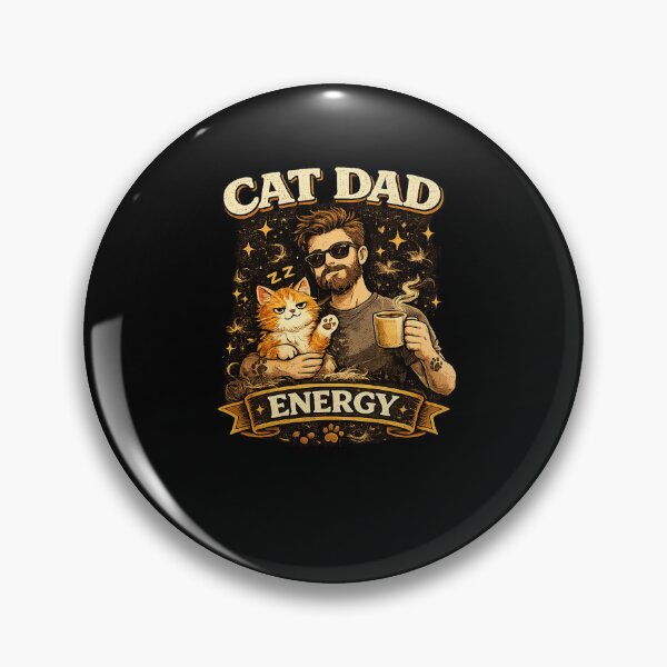 Item preview, Cat Dad Energy designed and sold by RetroPlus.