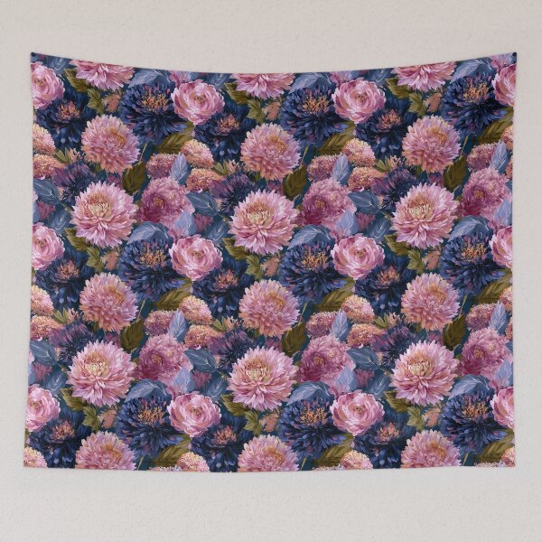 Item preview, Stunning Dahlias Texture  - Flower Bouquet Pattern  - Retirement Gifts For Women designed and sold by RoyalStarsPatts.
