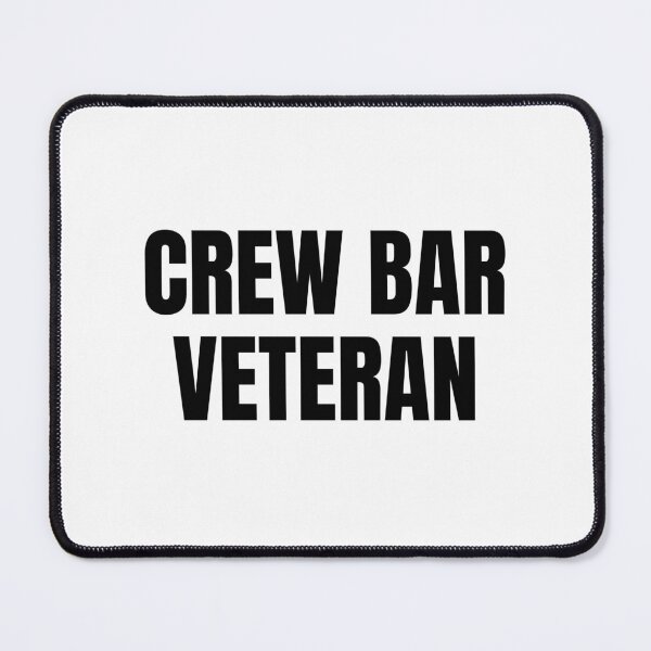Item preview, Crew Bar Veteran (Black) designed and sold by ShipCrewNation.