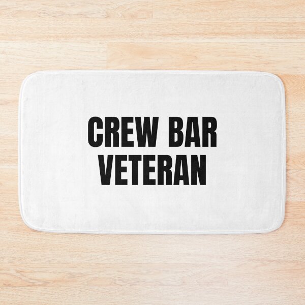 Item preview, Crew Bar Veteran (Black) designed and sold by ShipCrewNation.