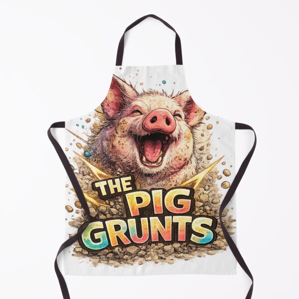 Item preview, The Pig Grunts – Funny Happy Pig designed and sold by CMA Design Studio.