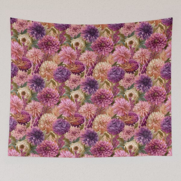 Item preview, Stunning Dahlias  - Retro Flower Floral  - Retirement Gifts For Grandpa designed and sold by RoyalStarsPatts.