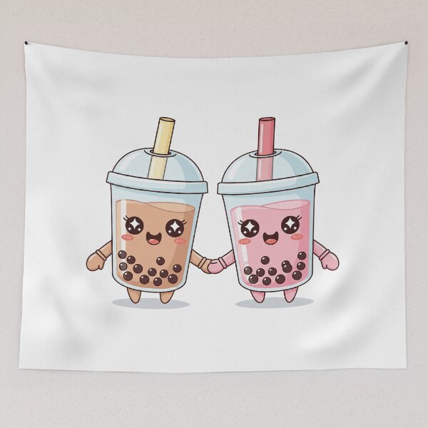 Item preview, Cute Kawaii Christmas Bubble Tea designed and sold by istoriadesign.