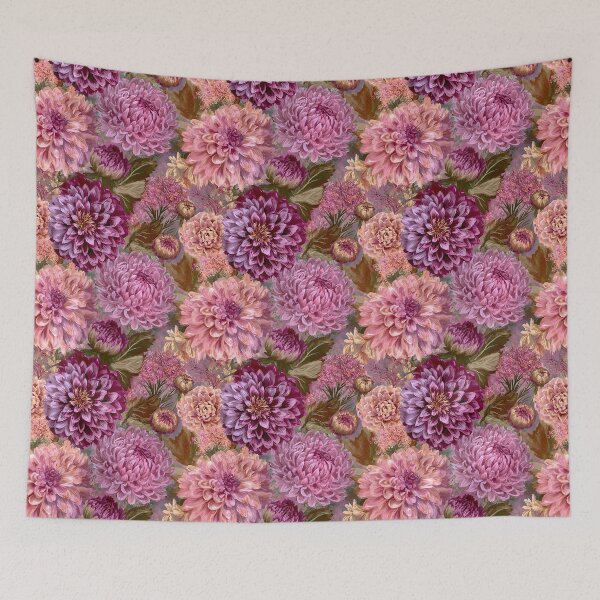 Item preview, Beautiful Dahlias Flower  - Flower Garden Pattern  - Retirement Gifts For Grandma designed and sold by RoyalStarsPatts.