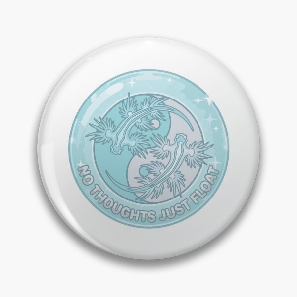Item preview, No Thoughts Just Float Blue Dragon Yin Yang Bubble designed and sold by Arc2020.