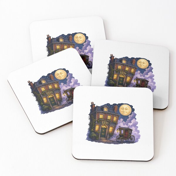 Item preview, Sherlock Holmes – Whimsical Moonlit 221B designed and sold by Fenay Designs.