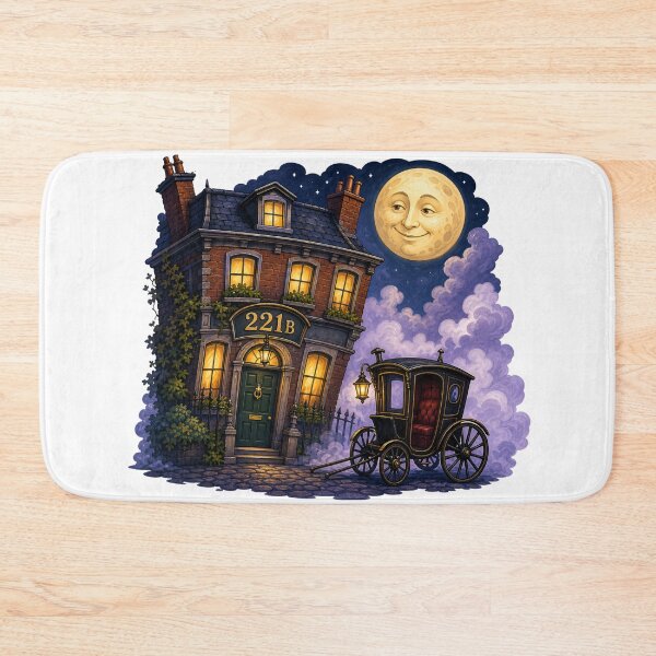 Item preview, Sherlock Holmes – Whimsical Moonlit 221B designed and sold by Fenay Designs.