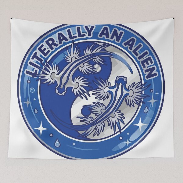 Item preview, Literally An Alien Blue Dragon Sea Slug Meme designed and sold by Arc2020.