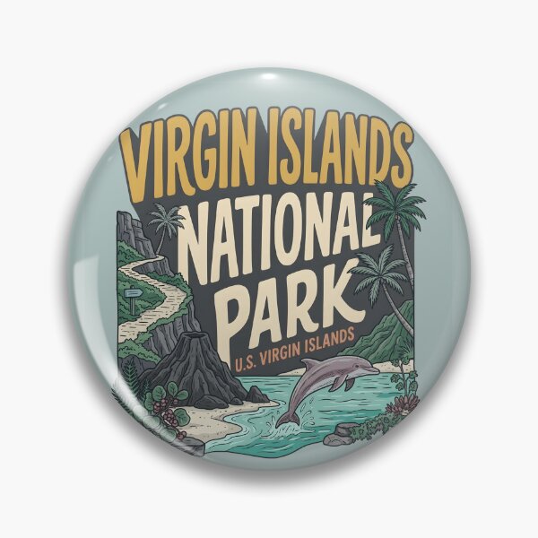 Item preview, Virgin Islands National Park Dolphin Tropical Rainforest Landscape designed and sold by HowToCanadian.