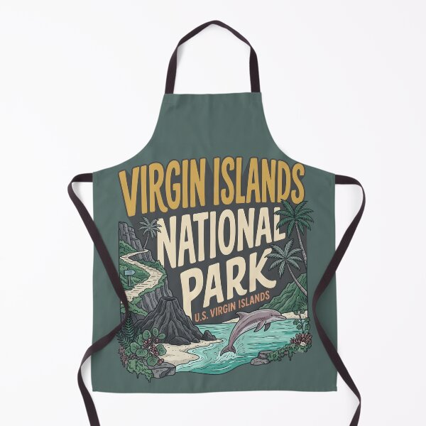 Item preview, Virgin Islands National Park Dolphin Tropical Rainforest Landscape designed and sold by HowToCanadian.