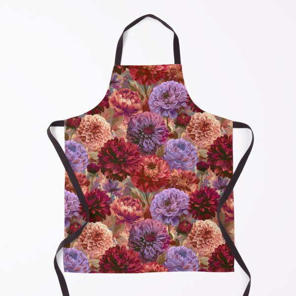 Item preview, Artistic Dahlias Print - Birth Flower Pattern - Retirement Gifts for Mom designed and sold by RoyalStarsPatts.