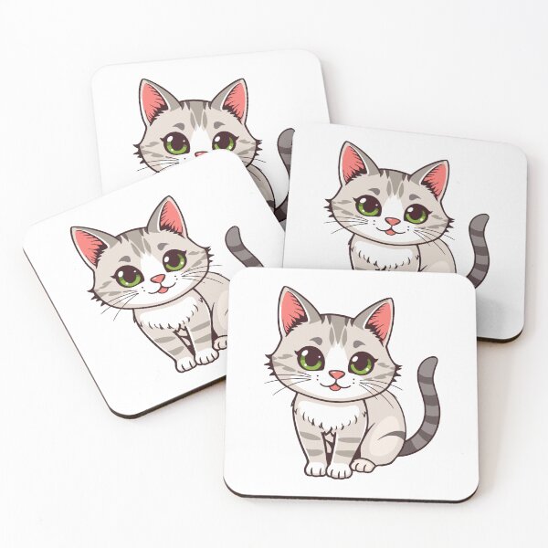 Item preview, Cute Wide Eyed Curious Cat or Adorable Fluffy Kitten Staring. designed and sold by ViniSArunStudio.