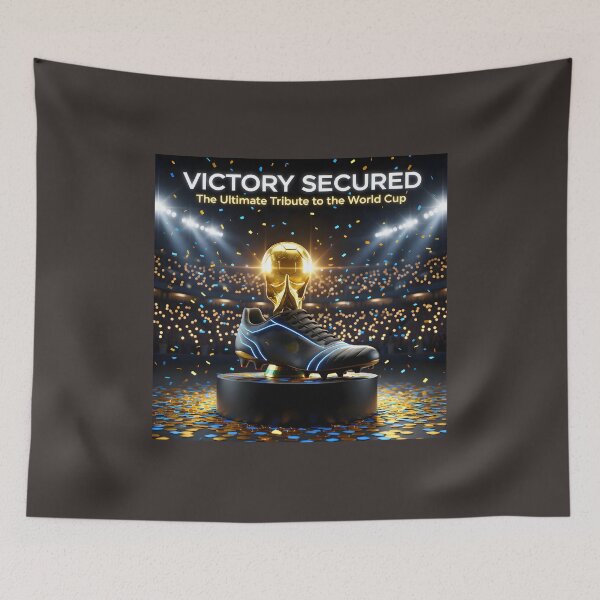 Item preview, Victory Secured Boot Golden Trophy Poster: World Cup Championship Memorabilia designed and sold by Creative-RE.