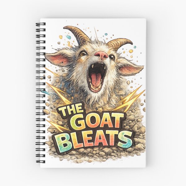 Item preview, The Goat Bleats – Funny Colorful Goat designed and sold by CMA Design Studio.