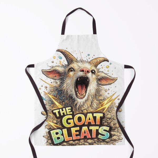 Item preview, The Goat Bleats – Funny Colorful Goat designed and sold by CMA Design Studio.