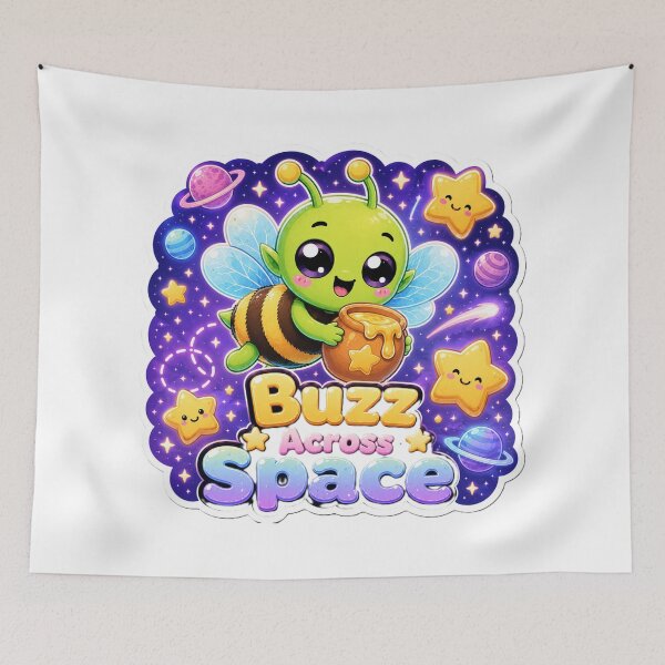 Item preview, Alien Bee Buzz Across Space designed and sold by Ruamid.