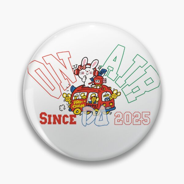 Item preview, On Air Vintage Varsity Mascot Cute Bunny TV Broadcast Van Athletic College Streetwear Graphic designed and sold by DesignArtist.ia.