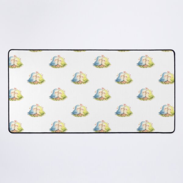 Item preview, Cute Lovebirds Couple Sticker | Romantic Kawaii Birds | Sweet Valentine Birds | Transparent PNG designed and sold by Ishratparween11.