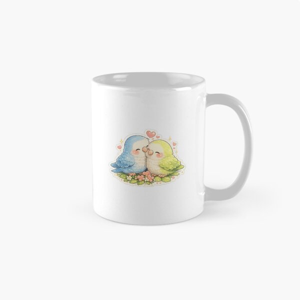 Item preview, Cute Lovebirds Couple Sticker | Romantic Kawaii Birds | Sweet Valentine Birds | Transparent PNG designed and sold by Ishratparween11.