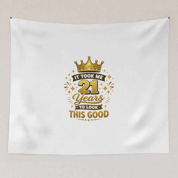 Item preview, It Took Me 21 Years to Look This Good | Funny 10th Birthday T-Shirt designed and sold by rushaib.