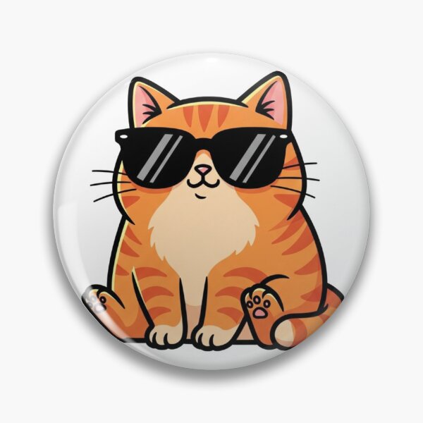 Item preview, Cool Cat Loaf Funny Meme Flat Vector Art designed and sold by Bangcen.