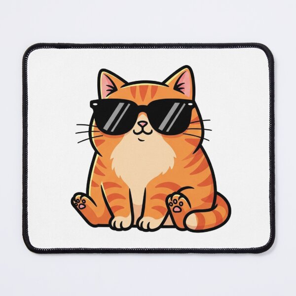 Item preview, Cool Cat Loaf Funny Meme Flat Vector Art designed and sold by Bangcen.