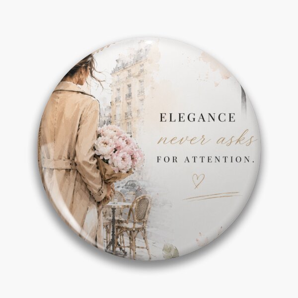 Item preview, ELEGANCE NEVER ASKS FOR ATTENTION – Parisian Chic Watercolor Fashion Illustration designed and sold by Nathalia Montoro.